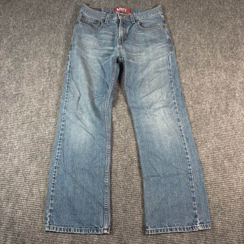 Levi's 527 Bootcut Jeans Boys 18 Reg 29x29 Blue Excellent Low Rise Denim